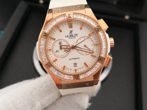 Relógio Hublot - Big Bang Branco Cravejado