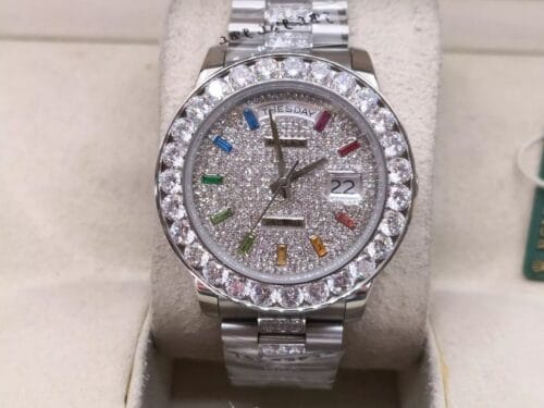 RLX DAY-DATE CRAVEJADO 38mm