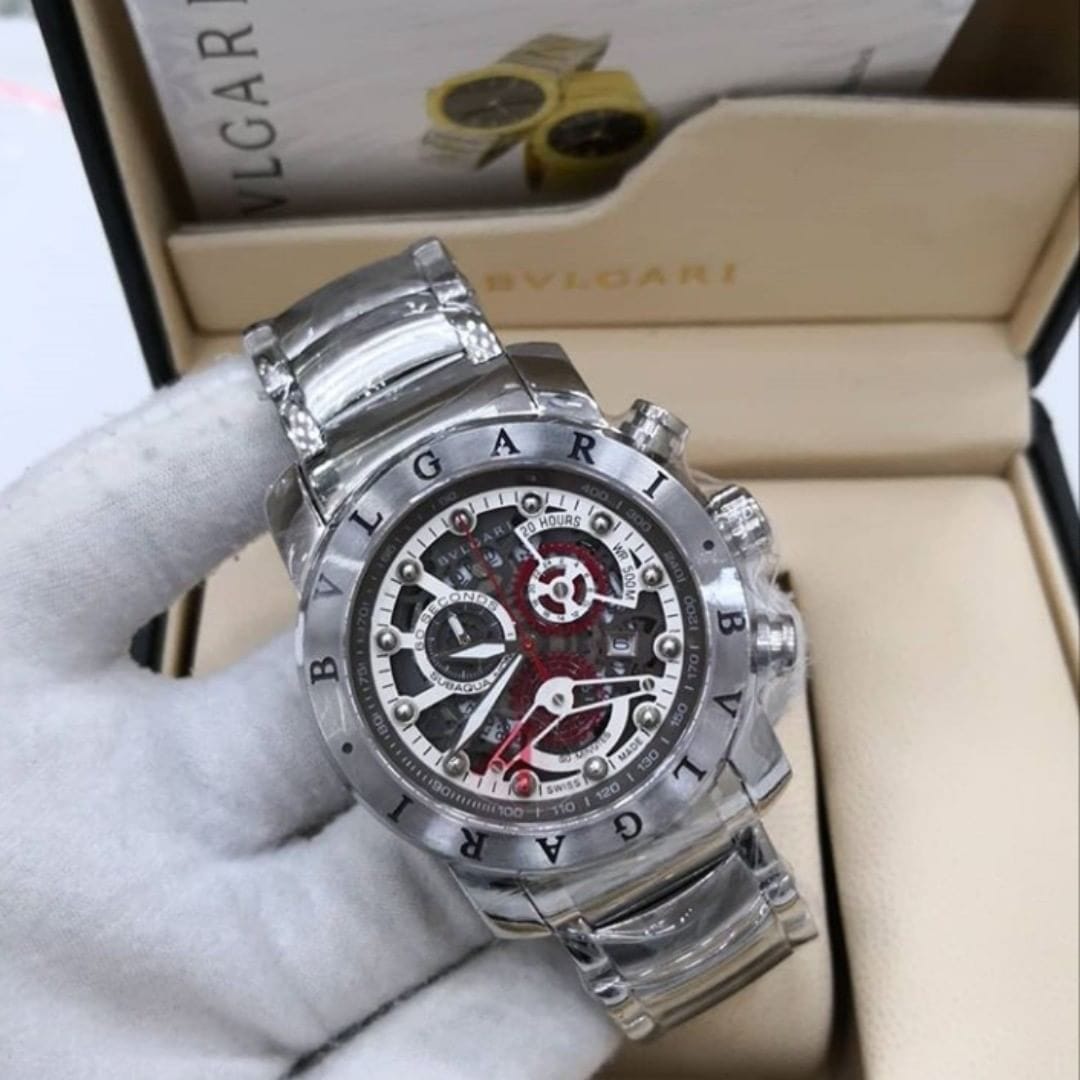 Relógio Bvlgari Skeleton - Silver