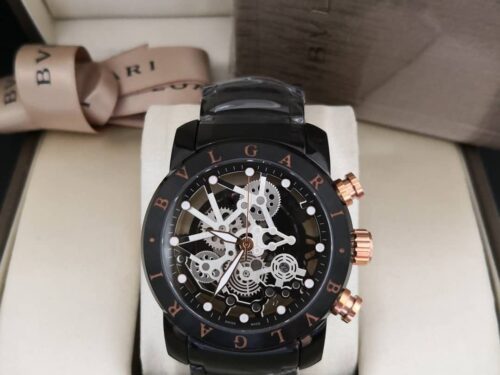 Relógio Bvlgari New Skeleton Black