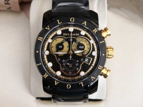 Relógio Bvlgari CH 45 - Preto Gold