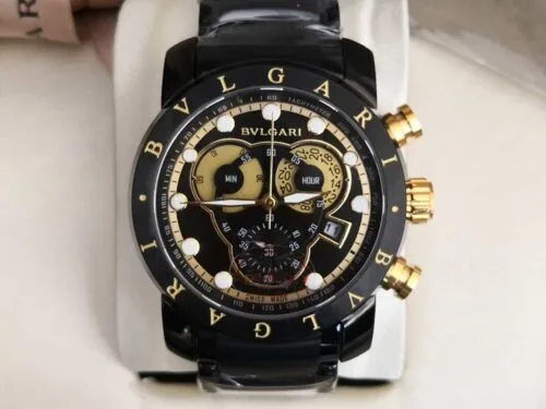 Relógio Bvlgari CH 45 - Preto Gold