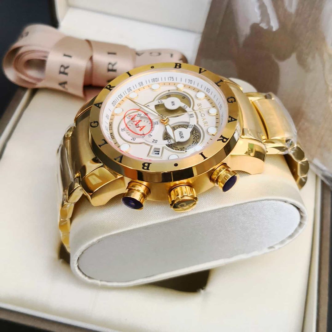 Relógio Bvlgari CH 45 - Gold White - Imagem 2