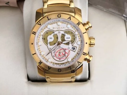 Relógio Bvlgari CH 45 - Gold White