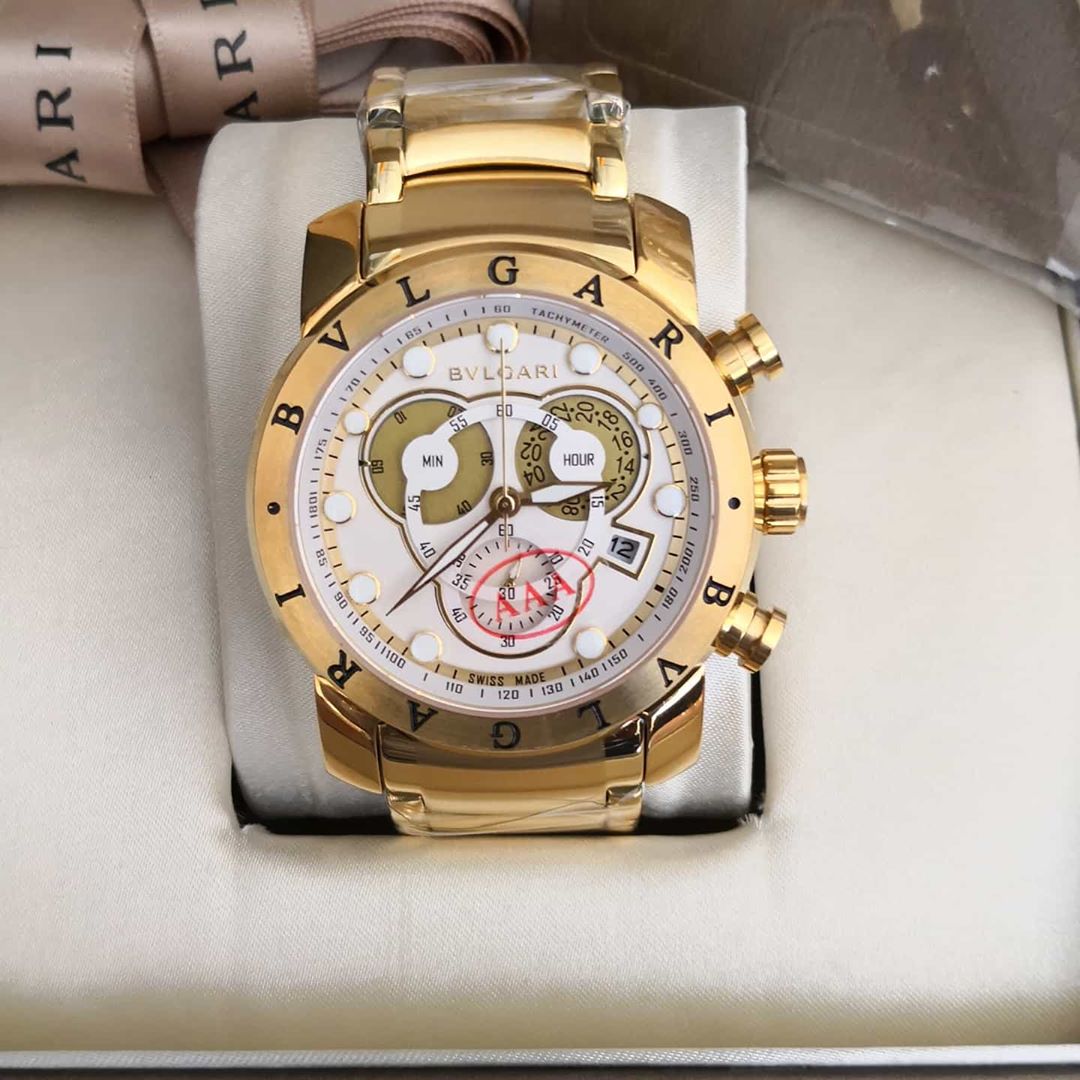Relógio Bvlgari CH 45 - Gold White