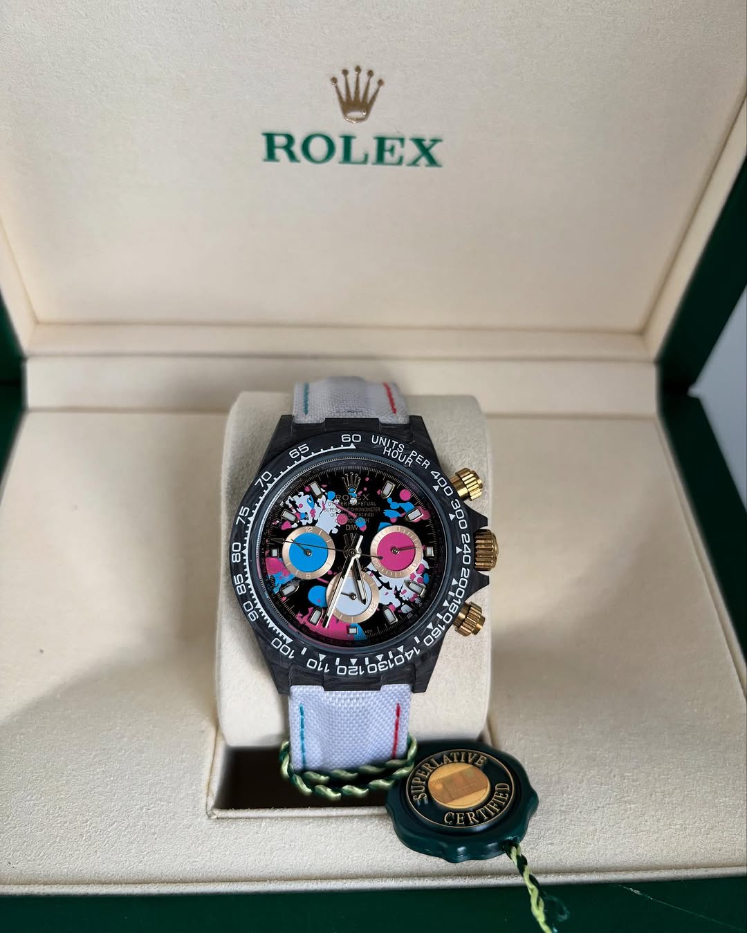 Relógio Rolex Daytona Fibra de Carbono DiW