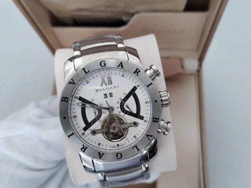 Relógio Bvlgari Iron Man - Prata